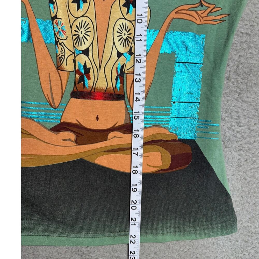 Custo Barcelona Y2K Graphic Art Top Blue Tower Spain Fitted Vintage Indie Sleaze - Picture 5 of 8